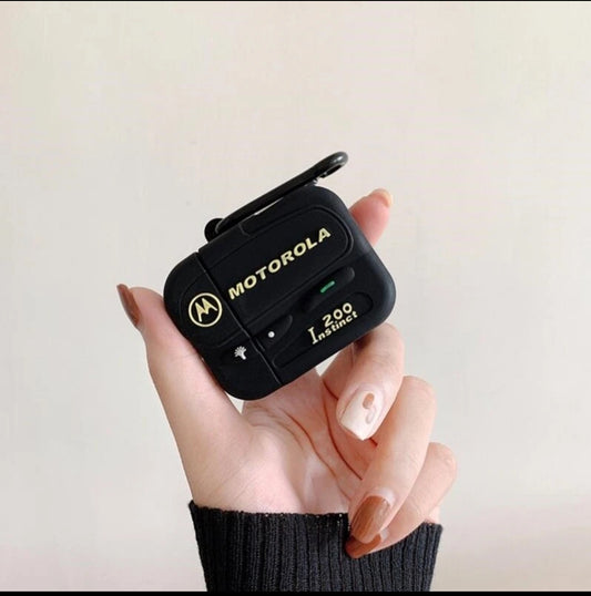 3D Retro Classic Beeper Earphone Charging Cover For Apple Airpods 1 2 Pro Case