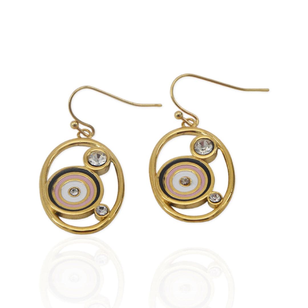 Valor Oval Drop Earrings - HAPPY HOURS