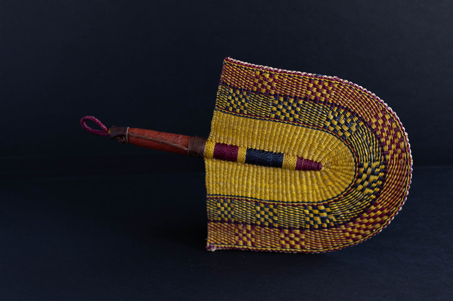 Bolga Fan: Yellow Multi Color - HAPPY HOURS