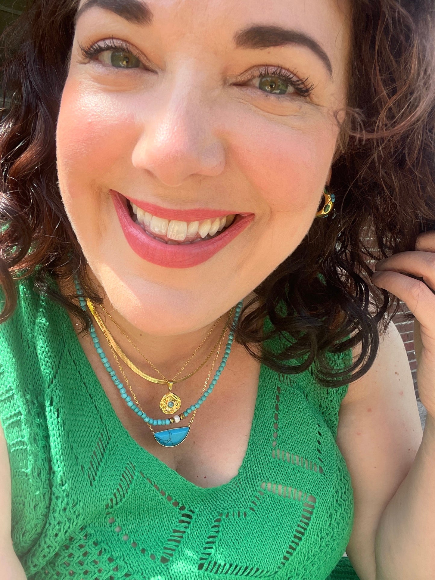 Azores Gemstone Hoops - HAPPY HOURS