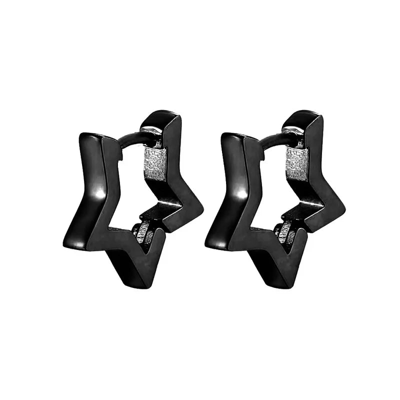 Patty Stainless Steel Star Hoops - HAPPY HOURS