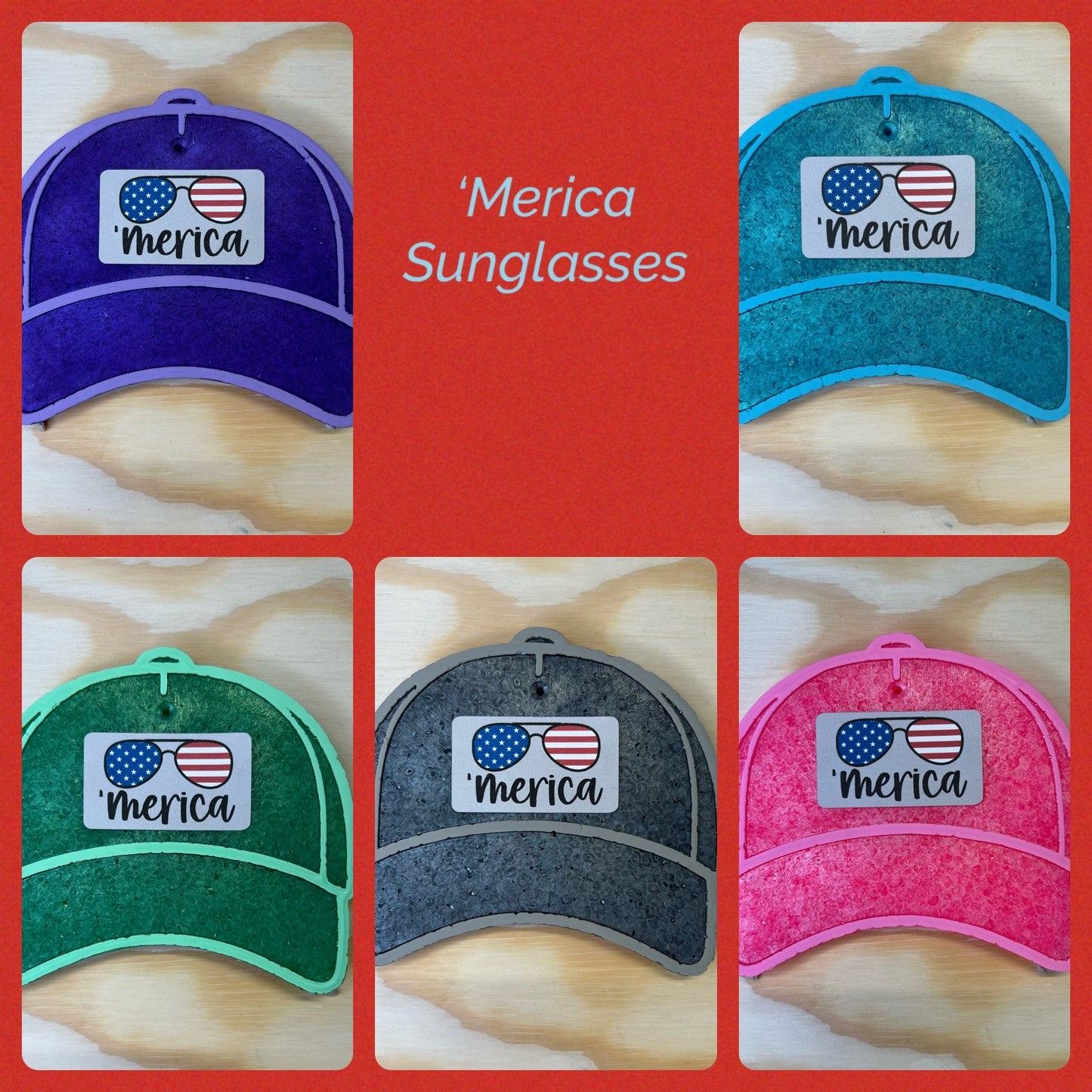 'Merica Sonnenbrille Truck Patch Freshie