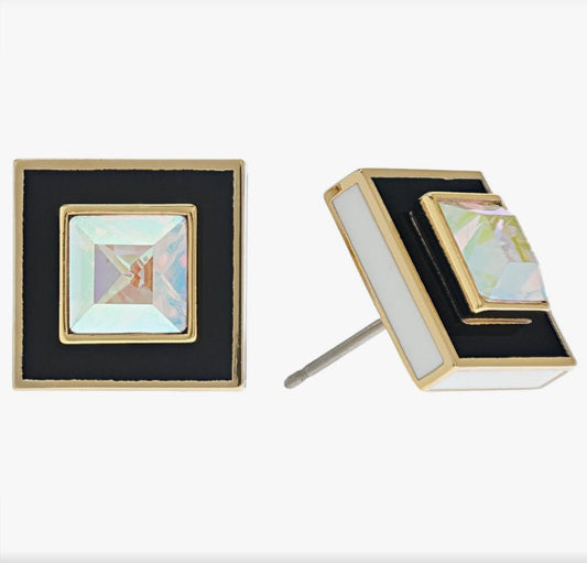 Kate Spade New York Iridescent Square Studs Earrings - HAPPY HOURS