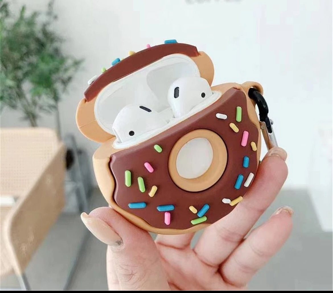 Donut Cartoon Silicone Case cover Compatible with AirPods Pro 1/2/3