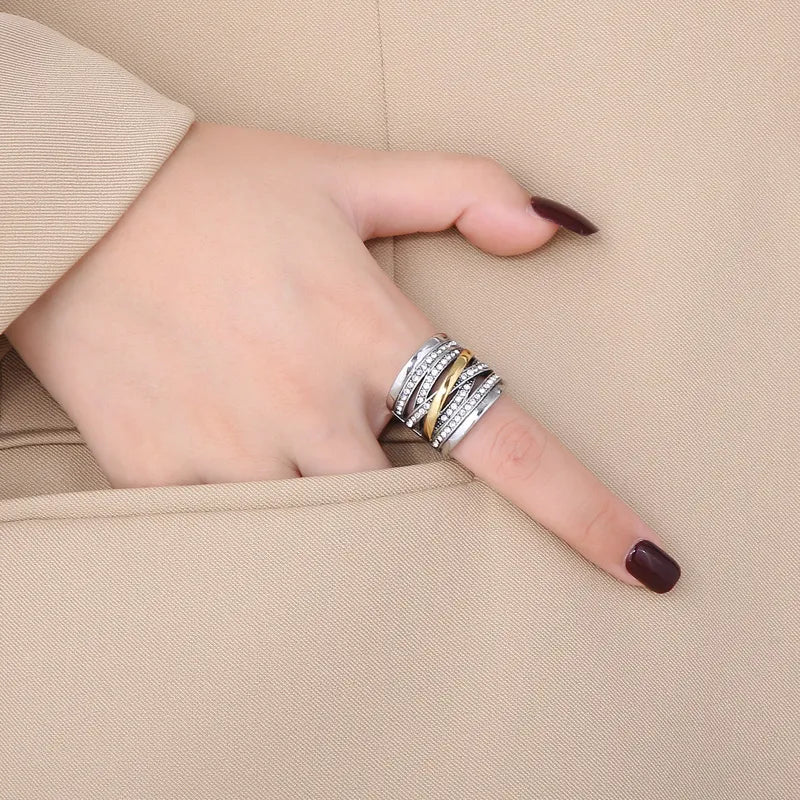 Mixed Metal Statement Ring (Pre-Order)