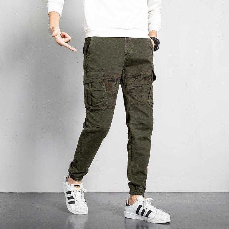 Men's Pocket  with camouflage sports cargo pants - HAPPY HOURS